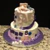 2 Tier Vanilla Pound Cake
with Raspberry Mousse Filling
Vanilla ButterCream Frosting
