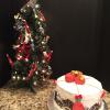 Red Velvet Cheesecake Cake
Vanilla ButterCream Frosting
Decorated With Fondant Christmas Ornaments