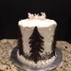 Mile High Red Velvet Cake
Vanilla ButterCream Filling/Frosting
Decorated with Chocolate Trees