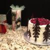 White Christmas Cake With Cranberry/Cherry Filling 
Orange ButterCream Frosting