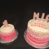 Vanilla Cake with Strawberry Mousse Filling and Vanilla ButterCream Frosting
Smash Cake to Match