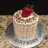Happy Birthday Grandpa!
6" Vanilla Pound Cake with Strawberry Mousse Filling and Vanilla ButterCream Frosting