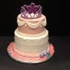 2 Tier Vanilla Birthday Cake
with Tiara as the cake topper!