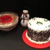 Corporate Cakes:  Red Velvet Cake with Cream Cheese Frosting and Filling.  Strawberry Punch Bowl Cake!