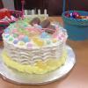 This is one of two Easter Cakes I made and donated for Teacher's Appreciation Day at Sandy Ridge Elementary School.  It is my Signature Vanilla Cake with Lemon/Raspberry Filling. 